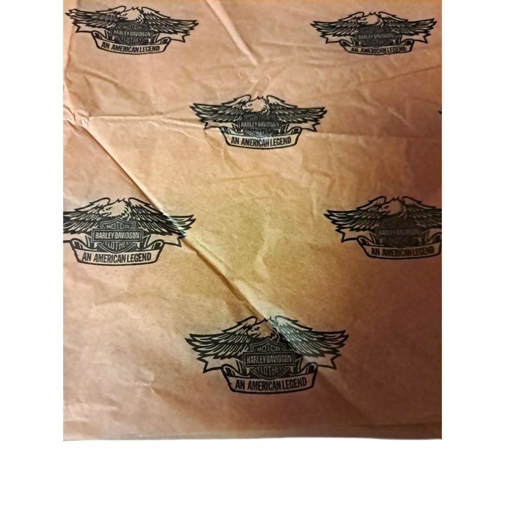 Harley-Davidson "An American Legend" Logo Brown Tissue Paper, Unisex Adults